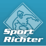Sport Richter Logo, eine Art Snowboarder als Zeichnung